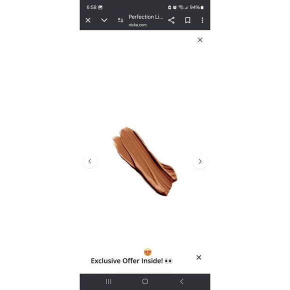 New Lot of 2 Sealed NK Makeup Perfection Liquid Foundation FFPF10 Mahogany - Picture 2 of 4